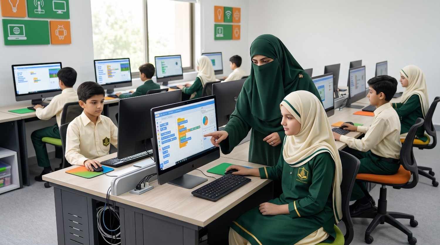 Computer lab at Sanabil